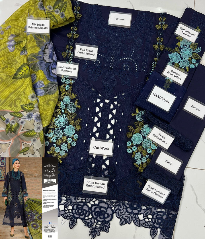 Maria B Cotton Suit-Cotton Suits-Replica Zone