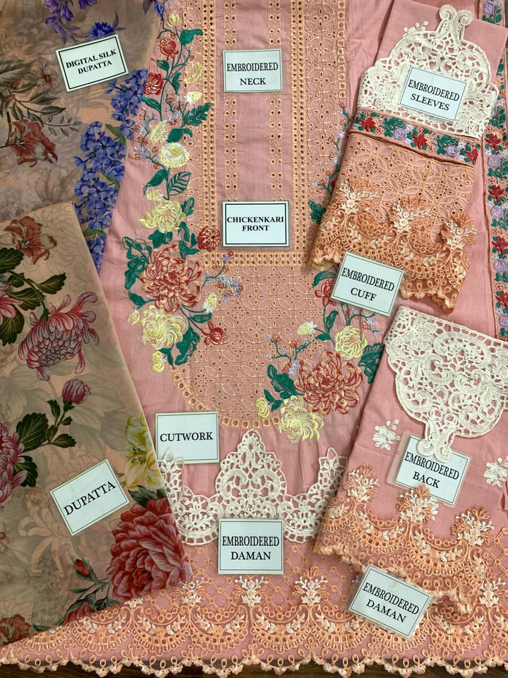 Maria B Cotton Suit-Cotton Suits-Replica Zone