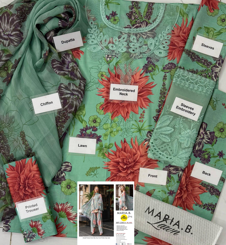 Maria B Lawn Suit-Lawn Suits-Replica Zone