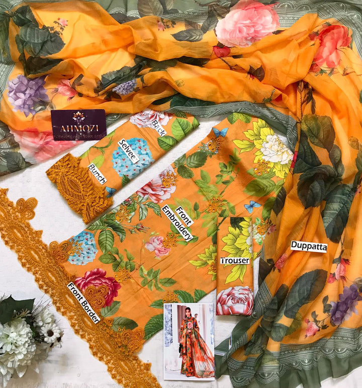 Maria B Lawn Suit-Lawn Suits-Replica Zone