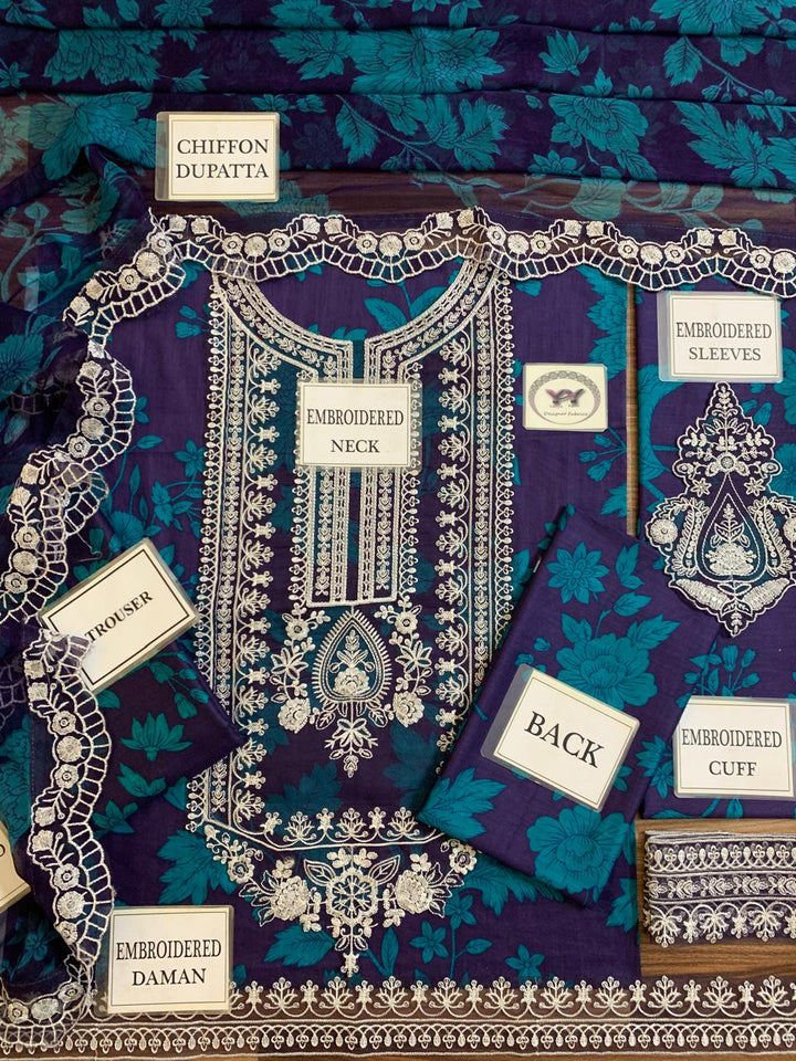Maria B Lawn Suit-Lawn Suits-Replica Zone