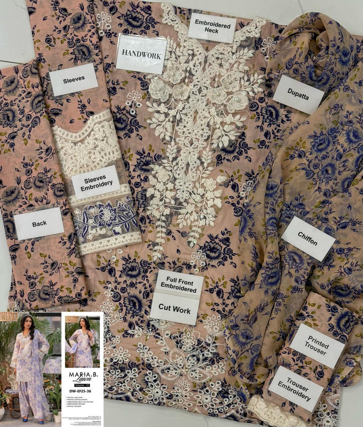 Maria B Lawn Suit-Lawn Suits-Replica Zone