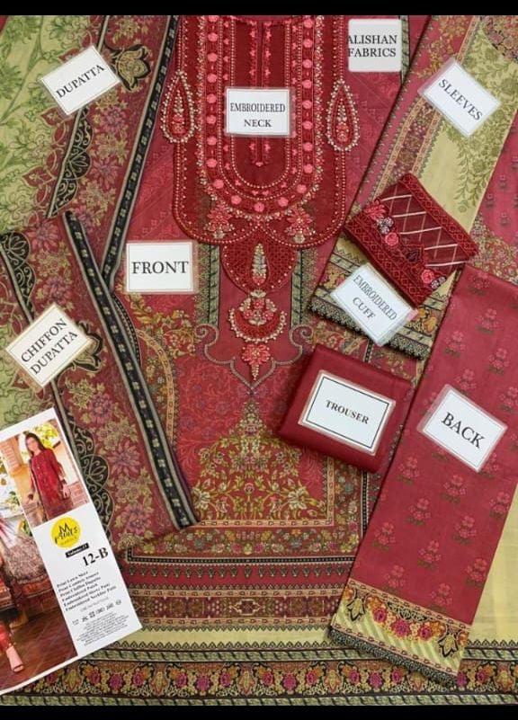 Maria B Lawn Suit-Lawn Suits-Replica Zone