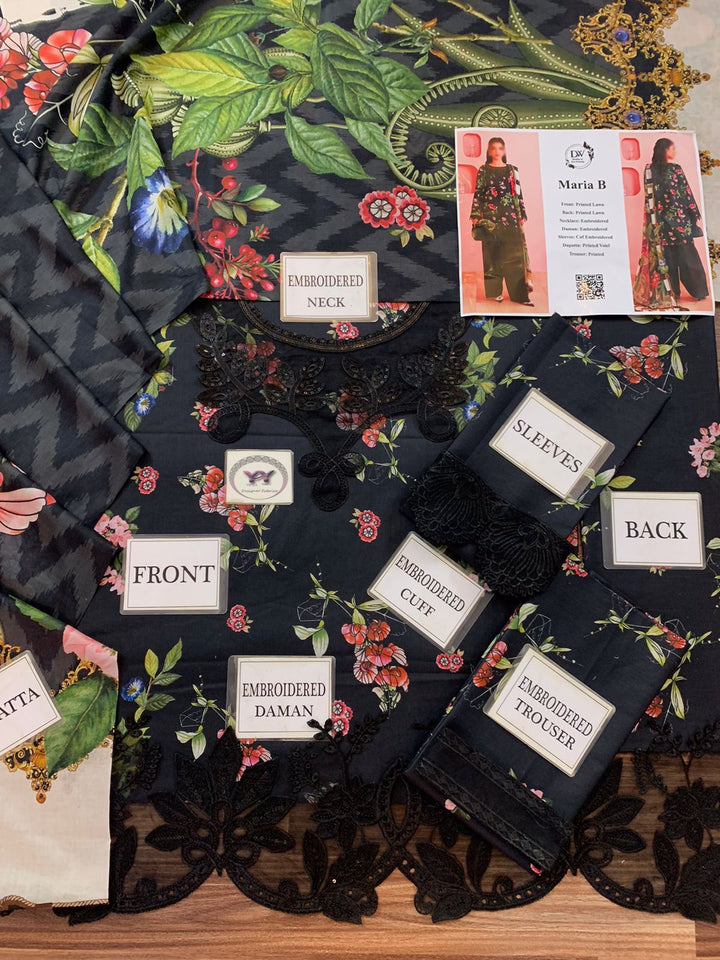 Maria B Lawn Suit-Lawn Suits-Replica Zone