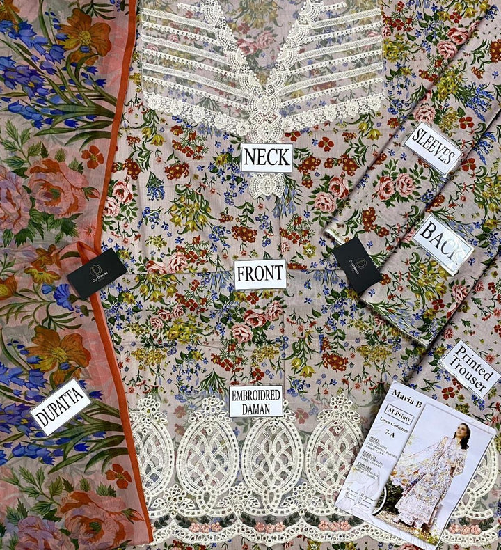 Maria B Lawn Suit-Lawn Suits-Replica Zone