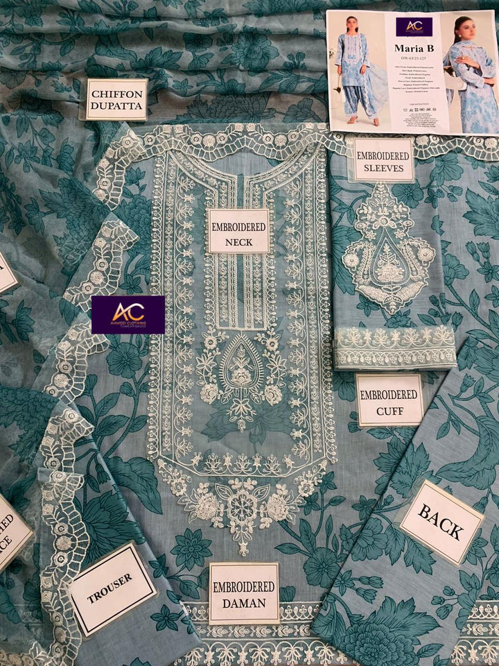 Maria B Lawn Suit-Lawn Suits-Replica Zone