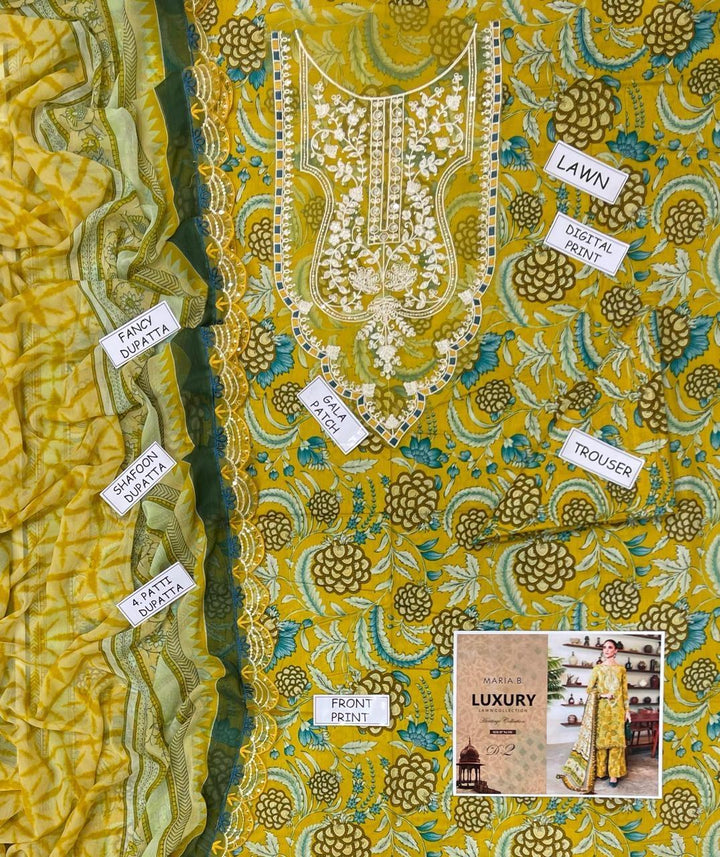 Maria B Lawn Suit-Lawn Suits-Replica Zone
