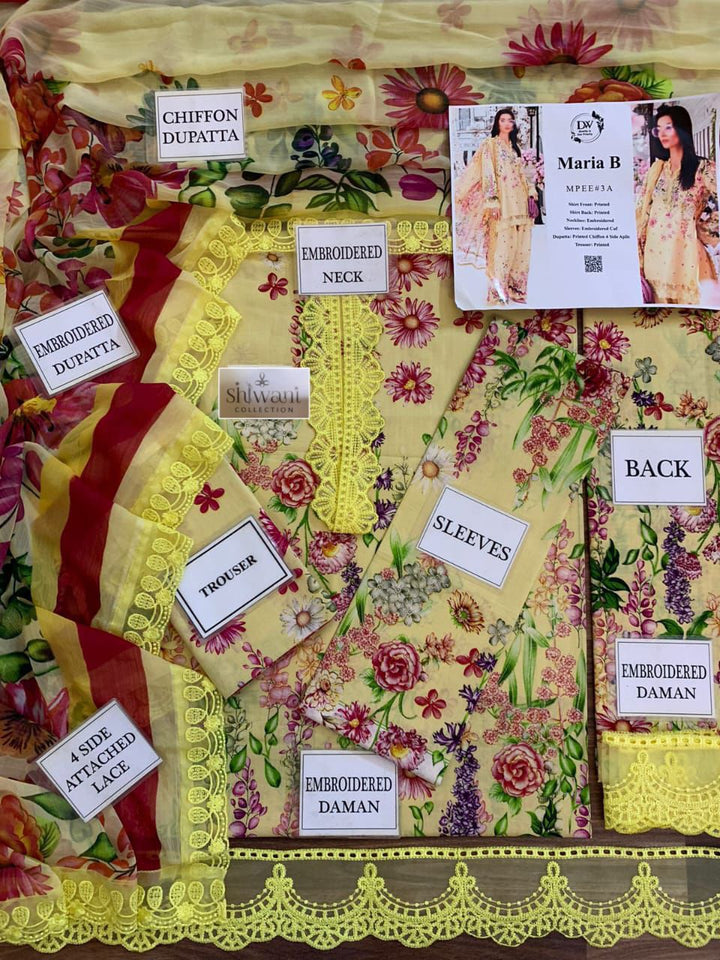 Maria B Lawn Suit-Lawn Suits-Replica Zone