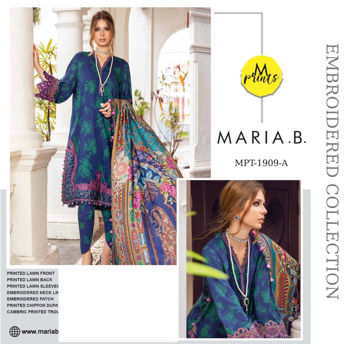 Maria B Lawn Suit-Lawn Suits-Replica Zone