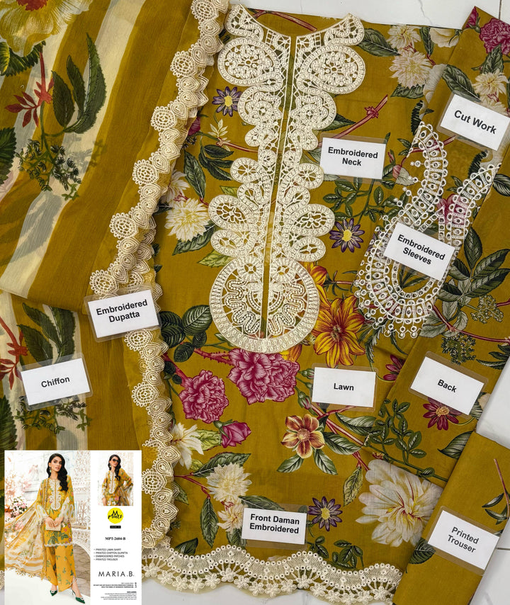 Maria B Lawn Suit-Lawn Suits-Replica Zone