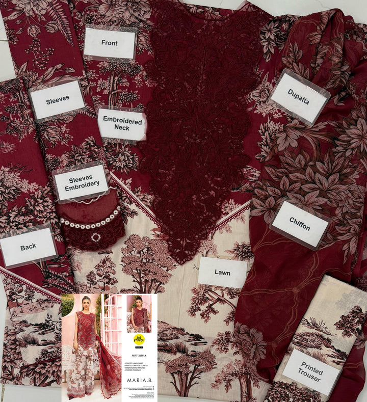 Maria B Lawn Suit-Lawn Suits-Replica Zone