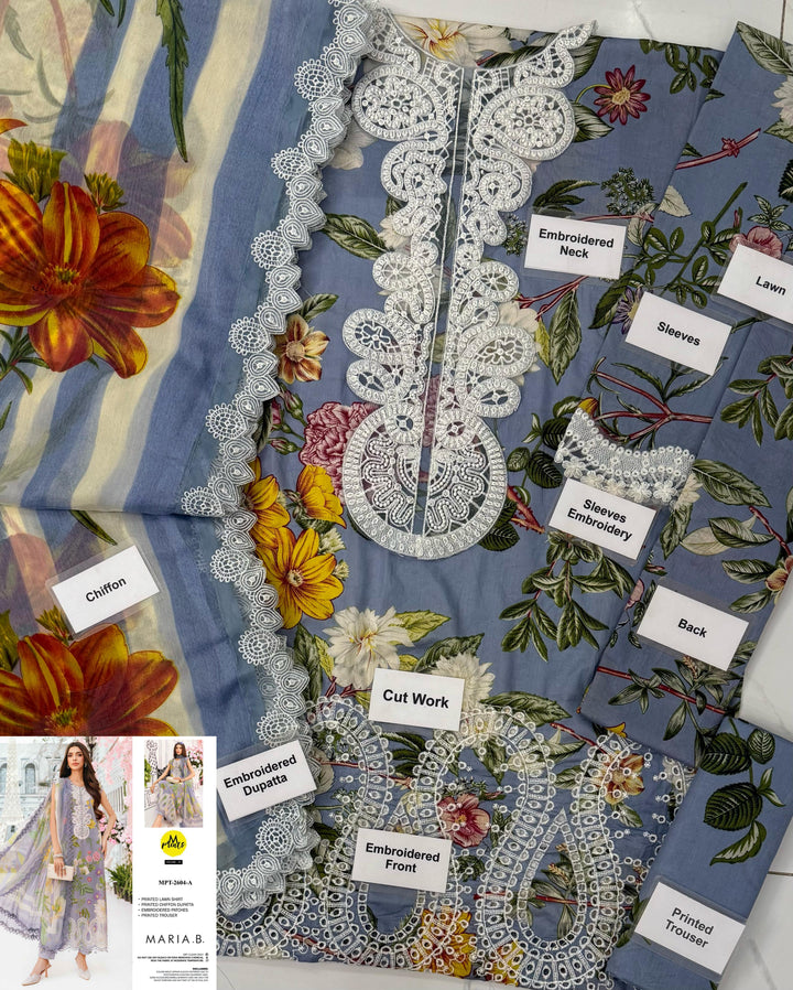 Maria B Lawn Suit-Lawn Suits-Replica Zone