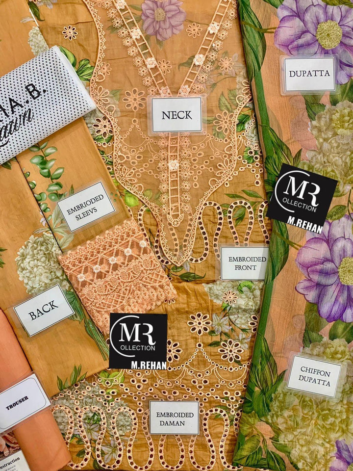 Maria B Lawn Suit-Lawn Suits-Replica Zone