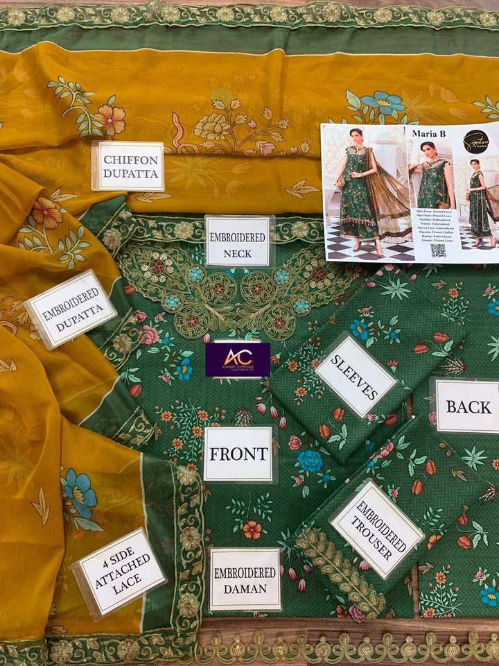 Maria B Lawn Suit-Lawn Suits-Replica Zone