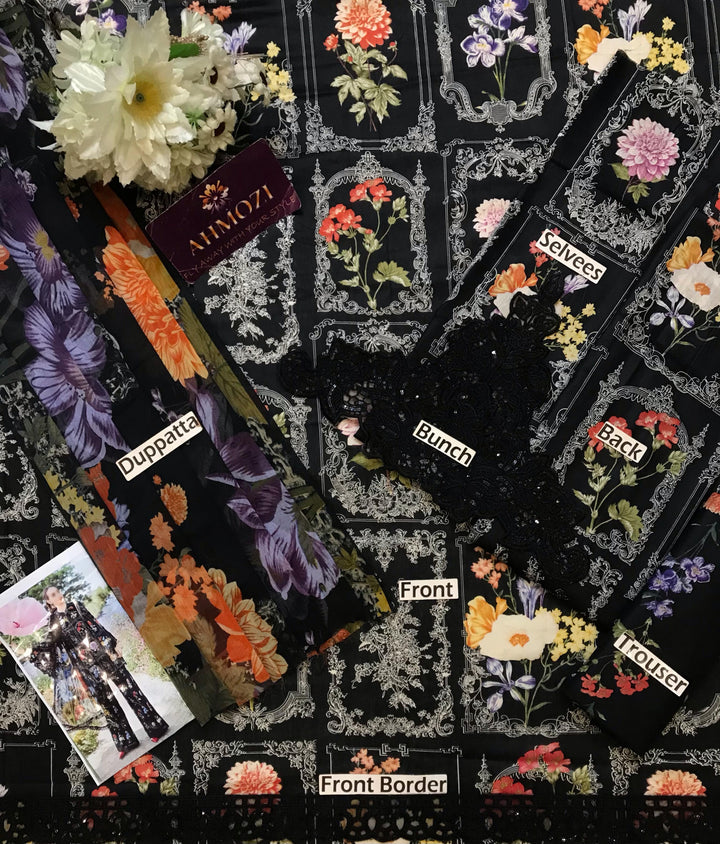 Maria B Lawn Suit-Lawn Suits-Replica Zone