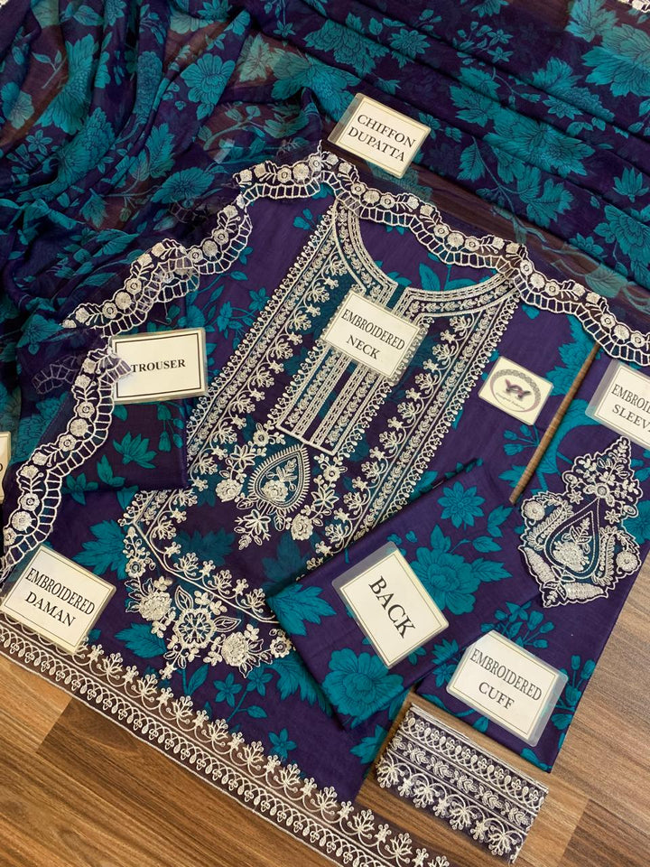 Maria B Lawn Suit-Lawn Suits-Replica Zone