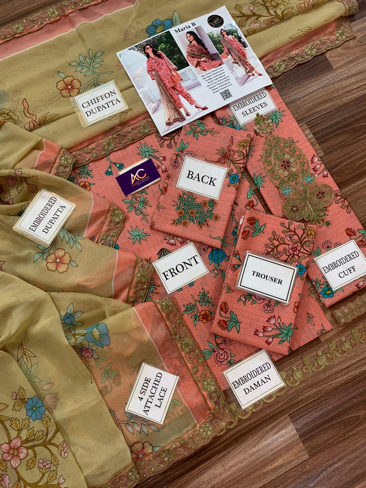 Maria B Lawn Suit-Lawn Suits-Replica Zone