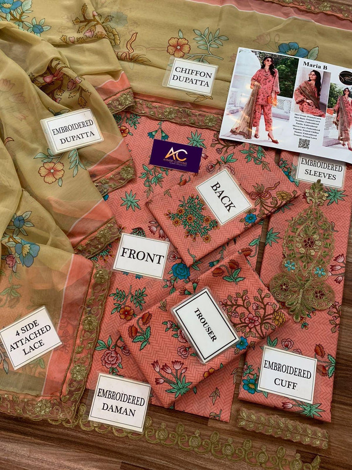 Maria B Lawn Suit-Lawn Suits-Replica Zone