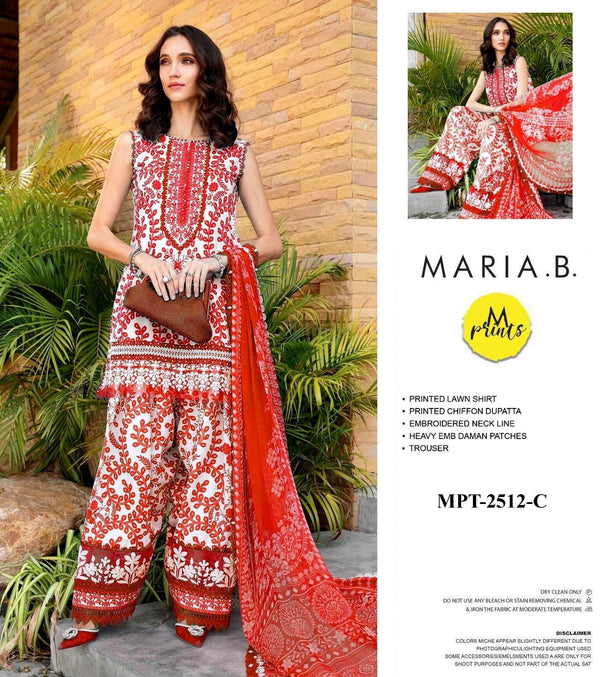 Maria B Lawn Suit-Lawn Suits-Replica Zone