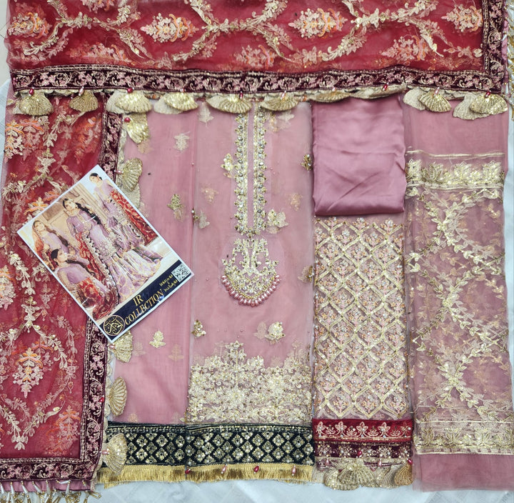 Maria B Net Bridal Suit-Bridal Suits-Replica Zone