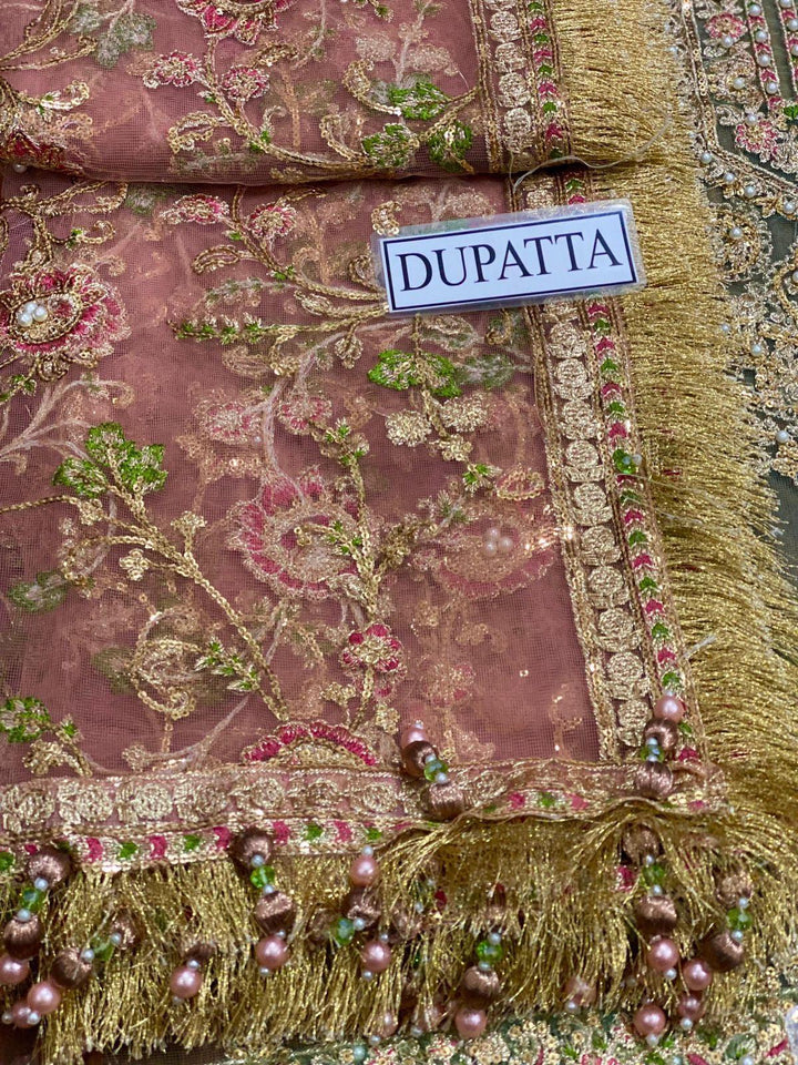Maria B Net Bridal Suit-Bridal Suits-Replica Zone