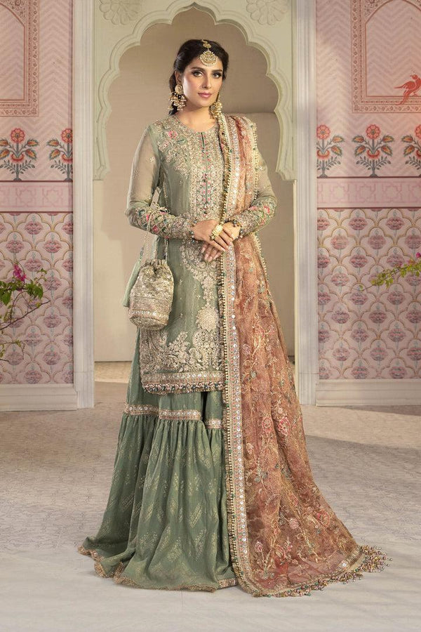 Maria B Net Bridal Suit-Bridal Suits-Replica Zone
