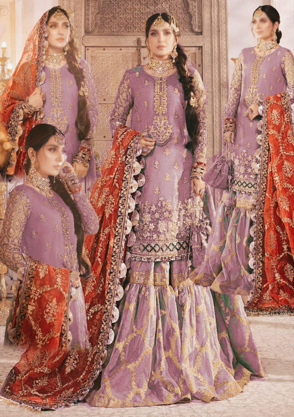 Maria B Net Bridal Suit-Bridal Suits-Replica Zone