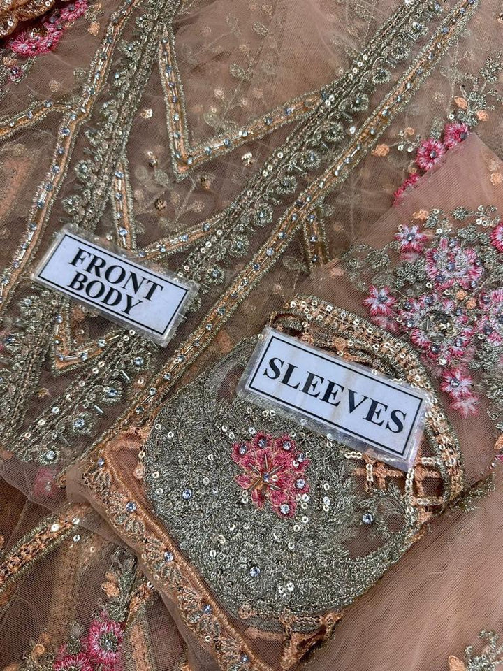 Maria B Net Frock-Bridal Suits-Replica Zone