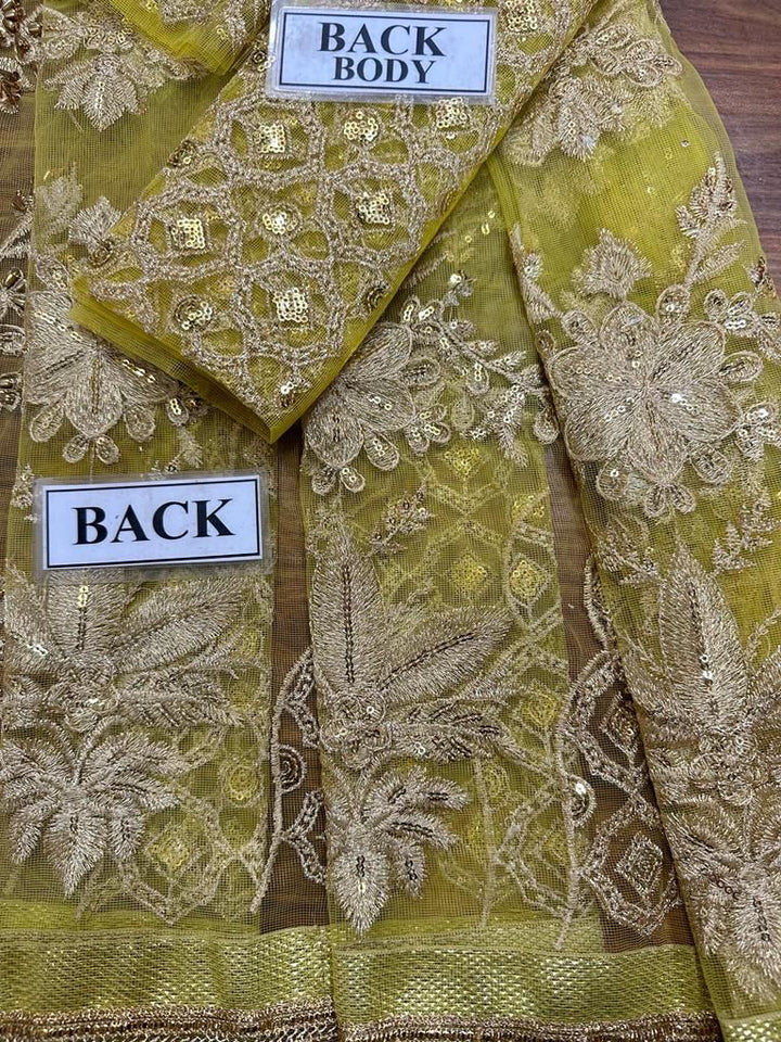 Maria B Net Frock-Bridal Suits-Replica Zone