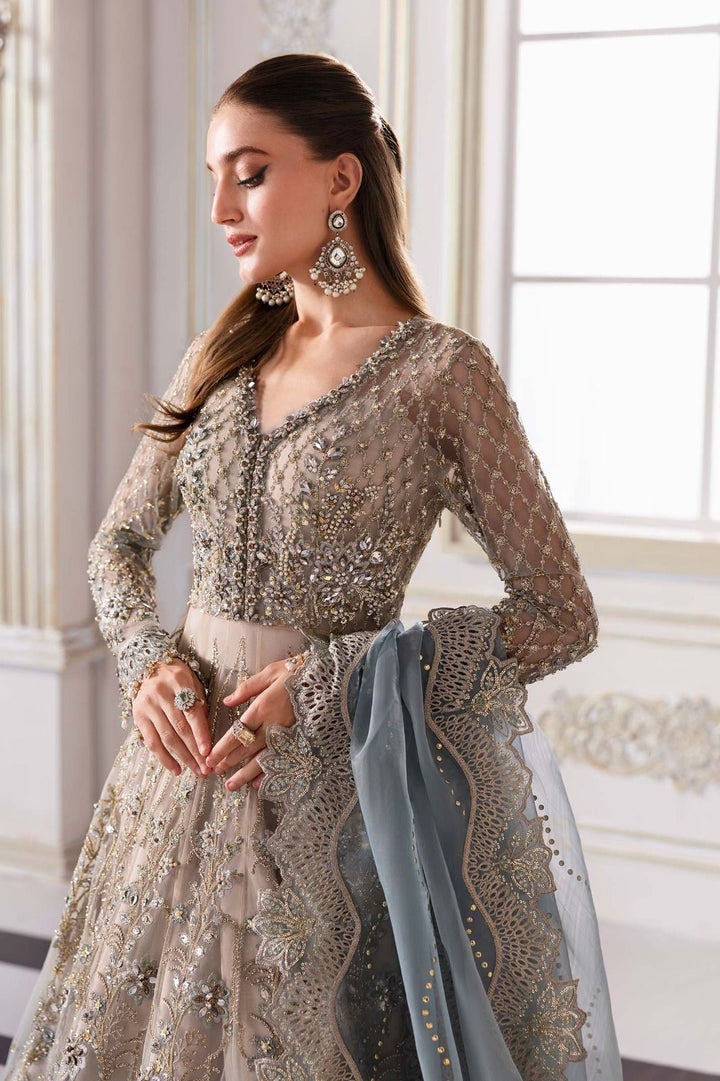 Maria B Net Frock-Bridal Suits-Replica Zone