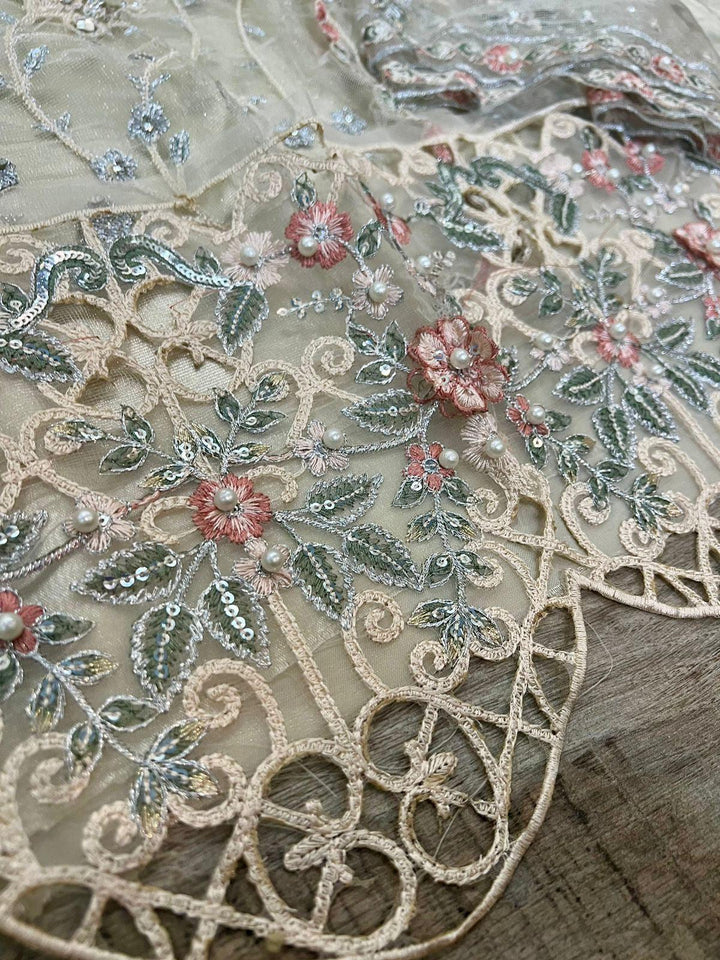 Maria B Net Frock-Bridal Suits-Replica Zone