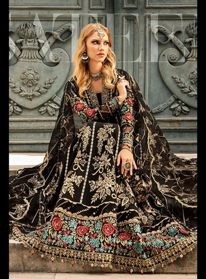 Maria B Net Frock-Bridal Suits-Replica Zone