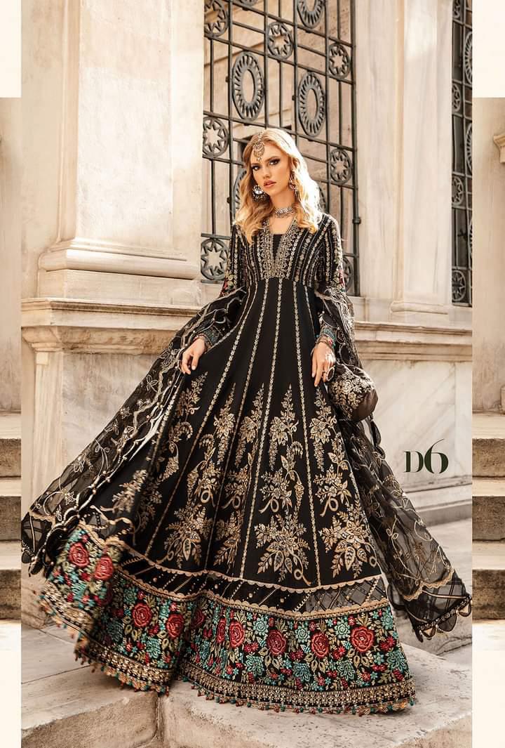 Maria B Net Frock-Bridal Suits-Replica Zone