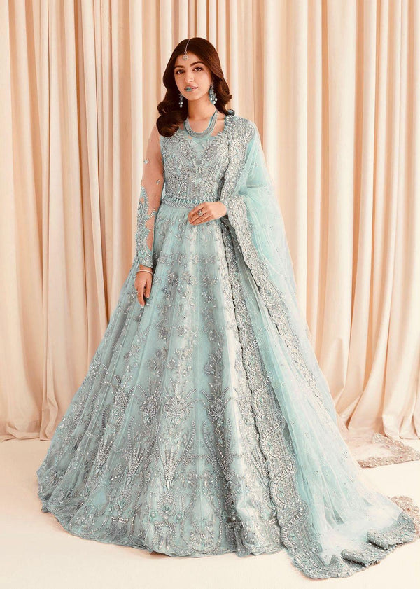 Maria B Net Frock-Bridal Suits-Replica Zone
