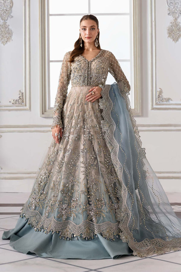 Maria B Net Frock-Bridal Suits-Replica Zone