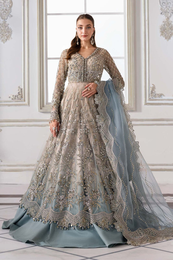 Maria B Net Frock-Bridal Suits-Replica Zone