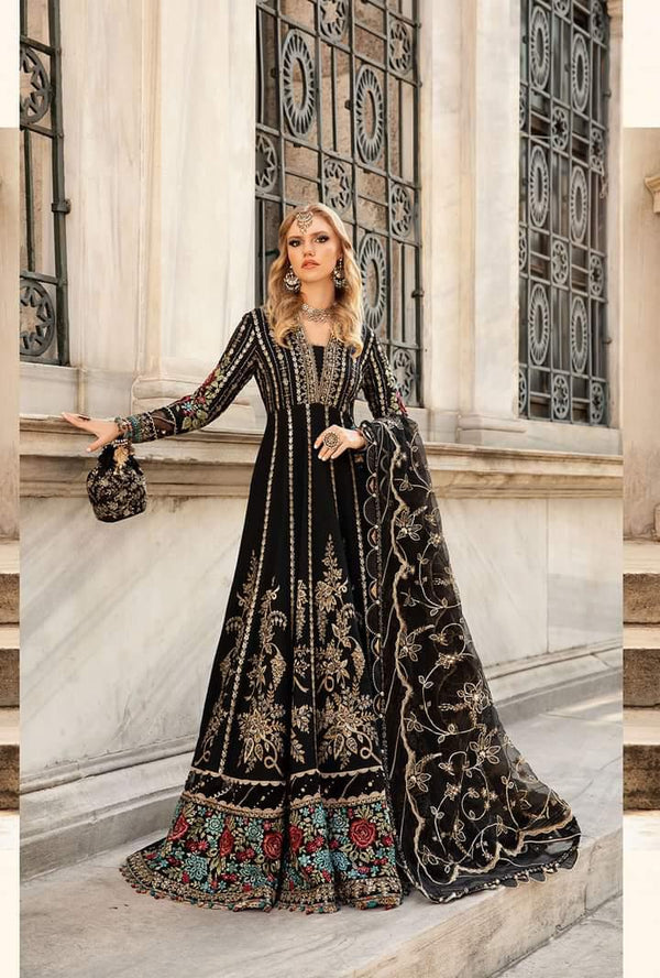 Maria B Net Frock-Bridal Suits-Replica Zone