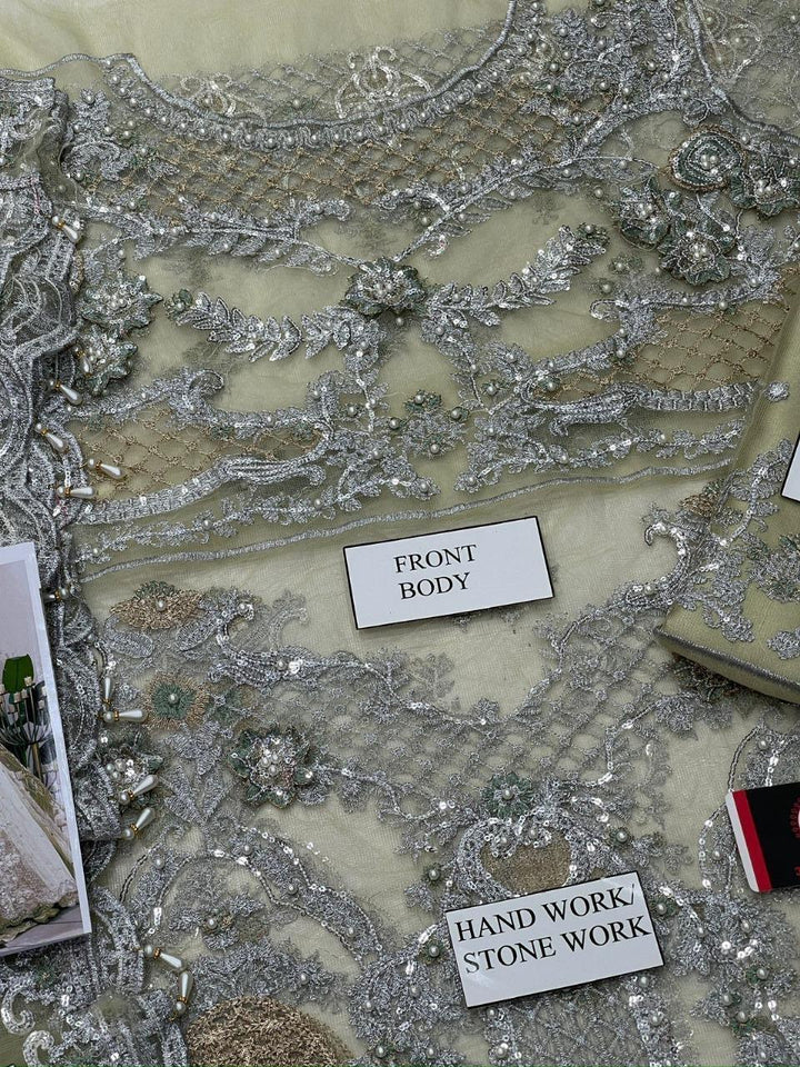 Maria B Net Maxi-Bridal Suits-Replica Zone
