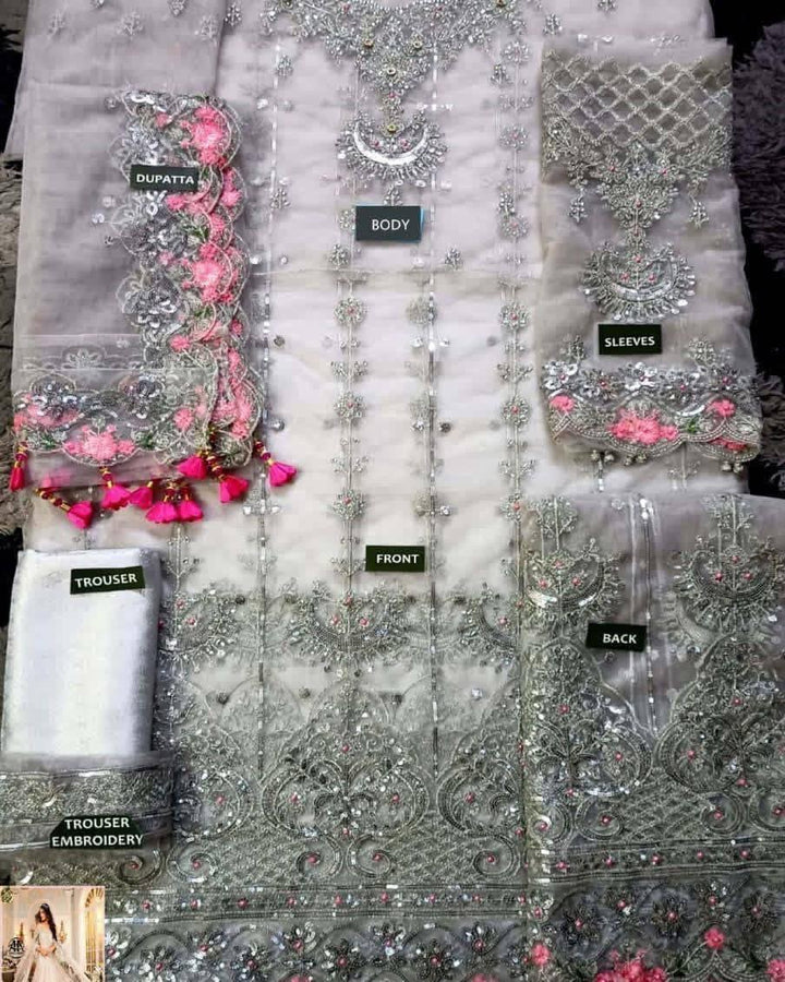 Maria B Net Maxi-Bridal Suits-Replica Zone