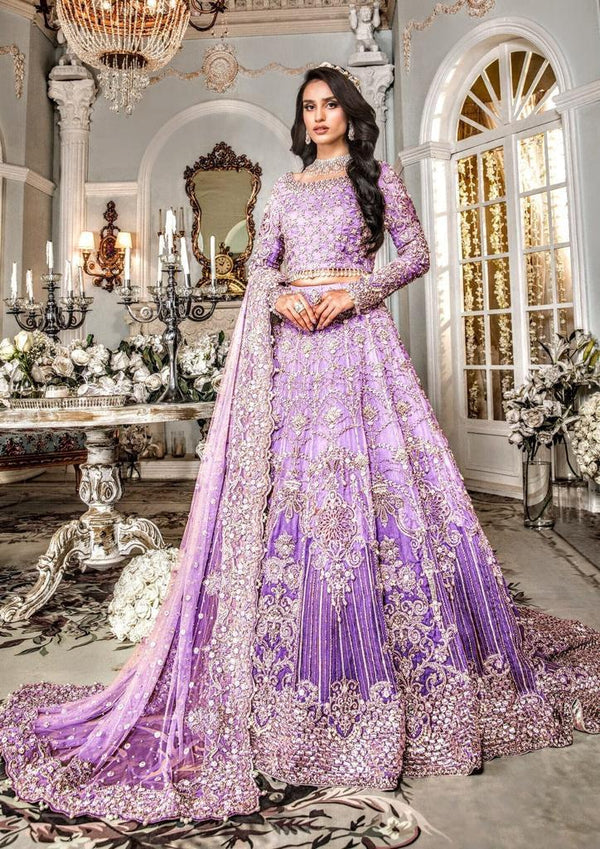 Maria B Net Maxi-Bridal Suits-Replica Zone