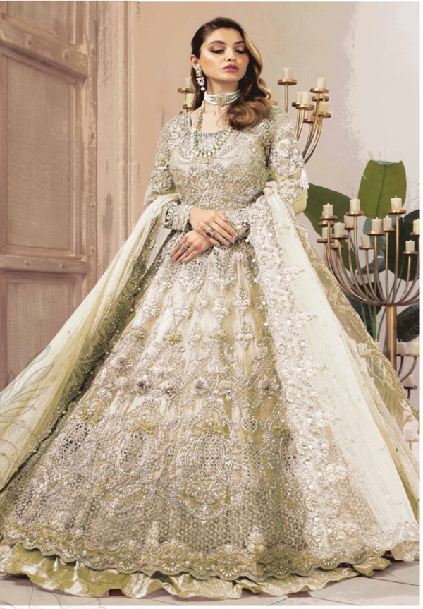 Maria B Net Maxi-Bridal Suits-Replica Zone