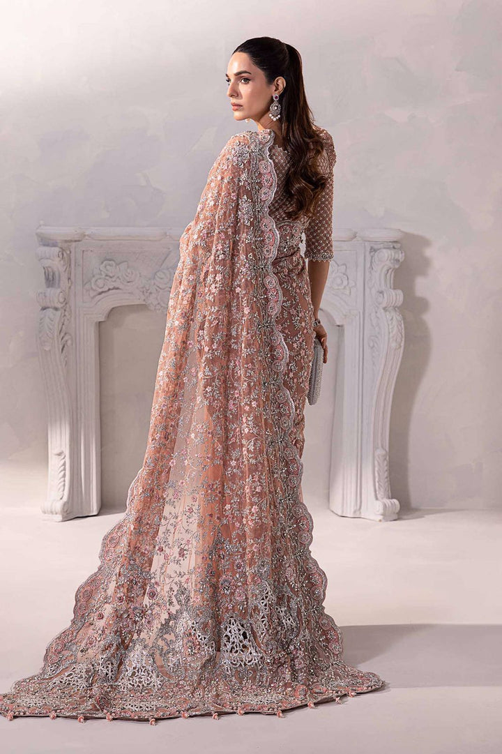 Maria B Net Saree-Bridal Suits-Replica Zone