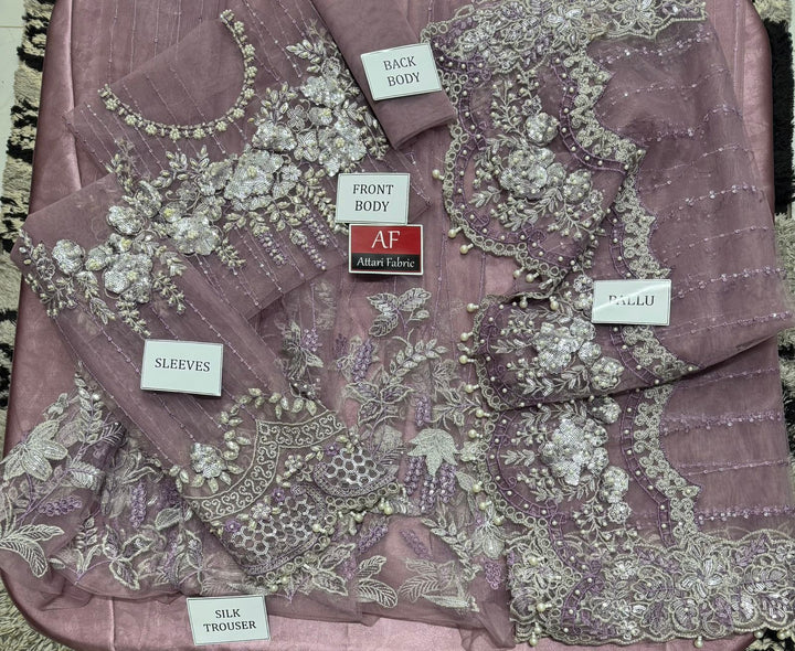 Maria B Net Saree-Bridal Suits-Replica Zone