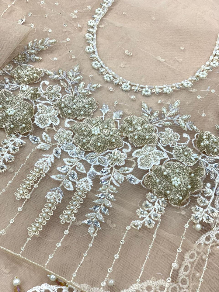Maria B Net Saree-Bridal Suits-Replica Zone