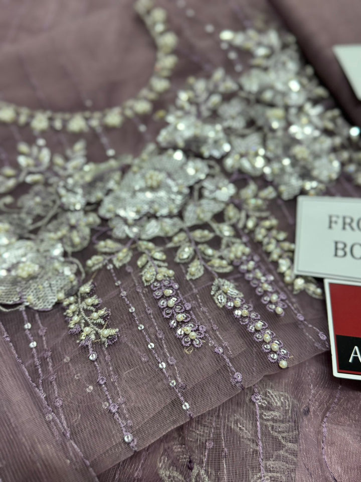 Maria B Net Saree-Bridal Suits-Replica Zone