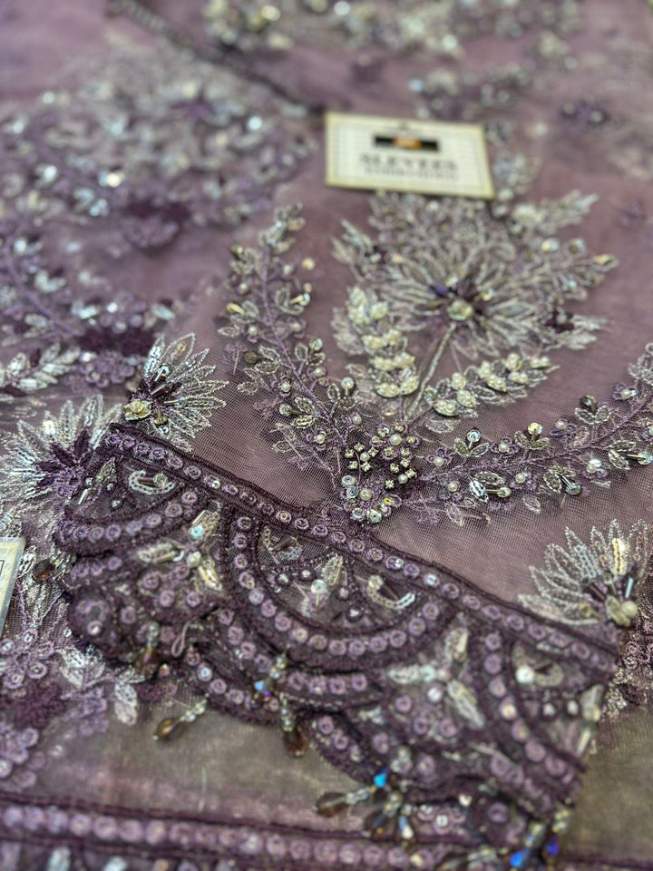 Maria B Net Saree-Bridal Suits-Replica Zone