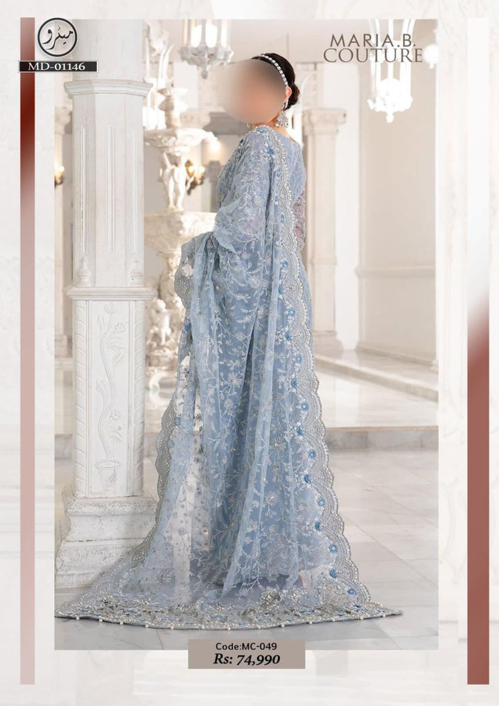 Maria B Net Saree-Bridal Suits-Replica Zone