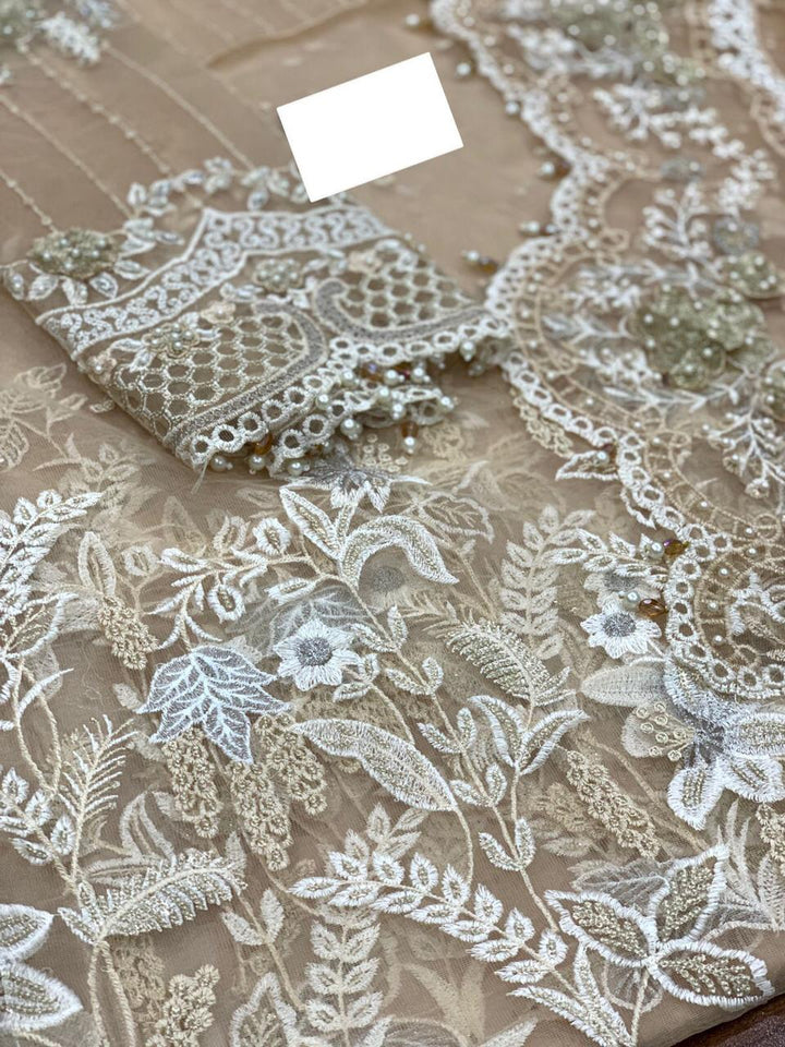 Maria B Net Saree-Bridal Suits-Replica Zone
