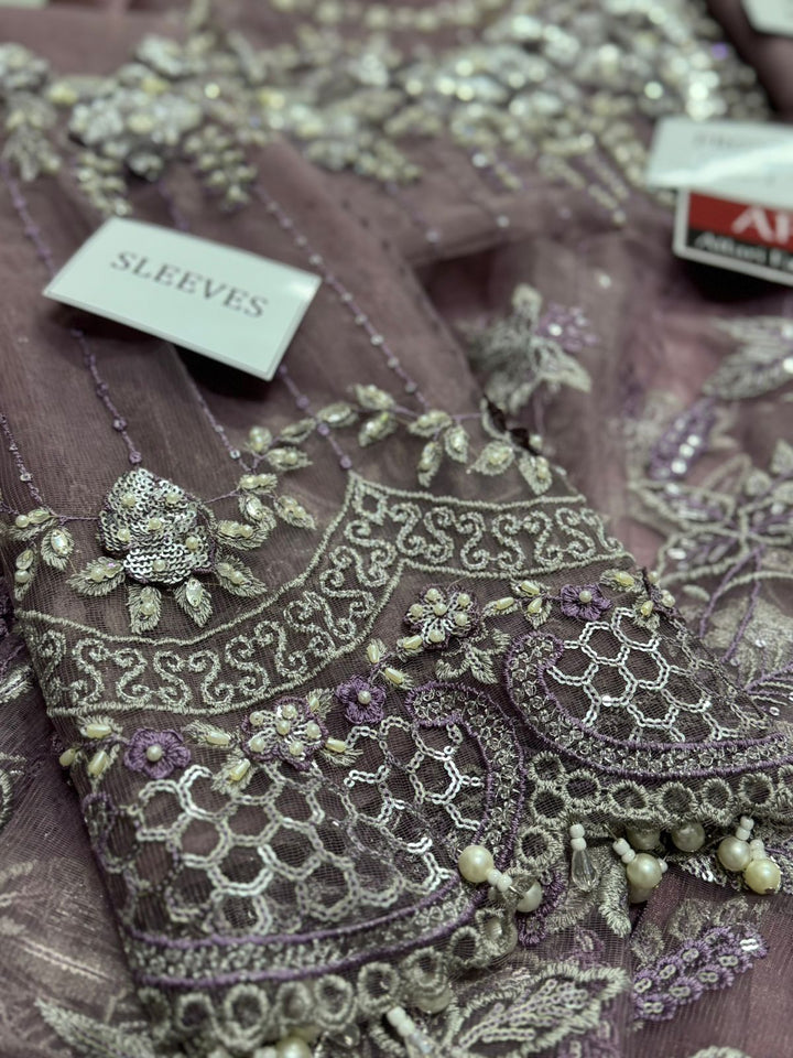 Maria B Net Saree-Bridal Suits-Replica Zone