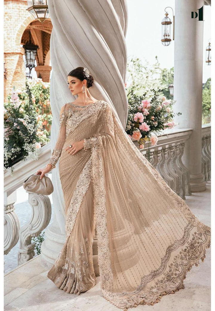 Maria B Net Saree-Bridal Suits-Replica Zone